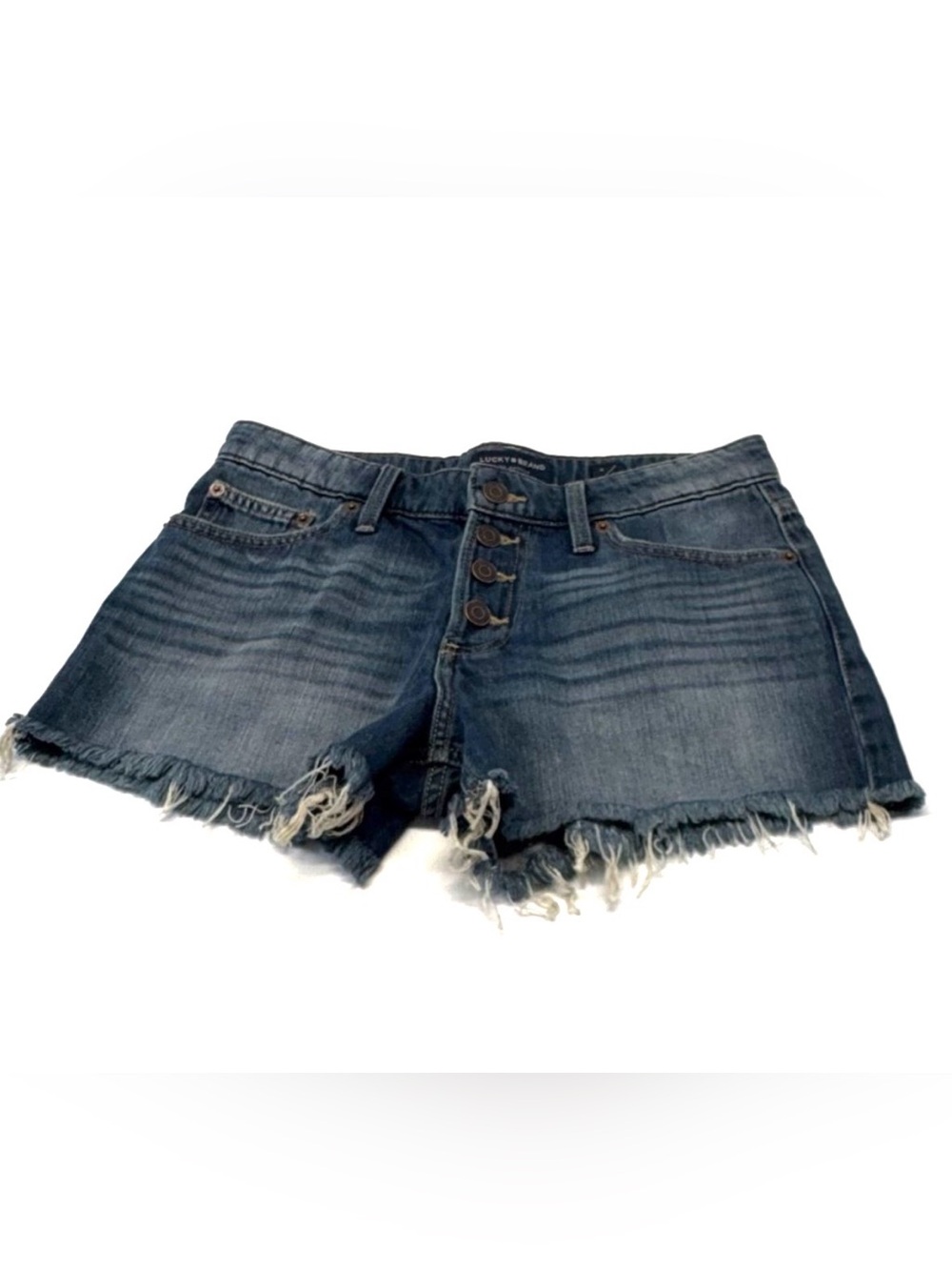 Lucky Brand "The Cut Off" Button Fly Denim Shorts - Size 4/27